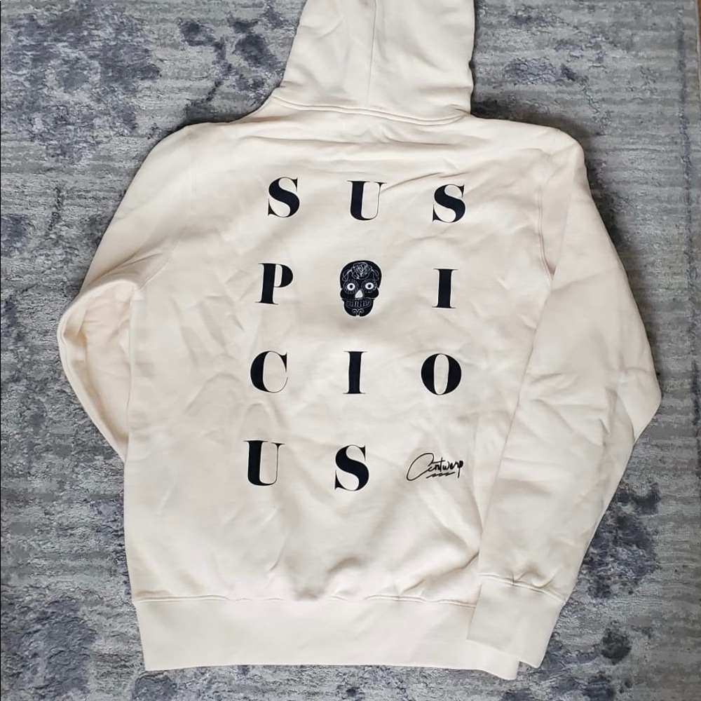 Suspicious Antwerp cream hoodie